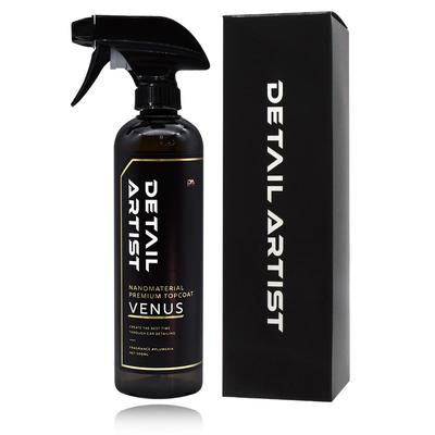 DETAIL ARTIST VENUS živica a tri typy nanomateriálov vytvárajú super lesklý povrch a vysokú vode Odolnosť Lesklá voda na vrchnej časti auta UV Venus Detail Artist
