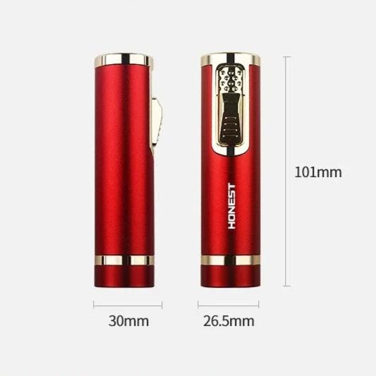 NEW Metal Material Is Stretchable Windproof Blue Jet Flame Lighter Refillable Multifunctional Moxibustion Cigarette Accessory