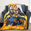 Boca Juniors Paredes Scrapbook Collage Print Fleece Blanket Soccer Fan Soft Warm Throw Blanket for Sofa Bedroom Home Decor Gift