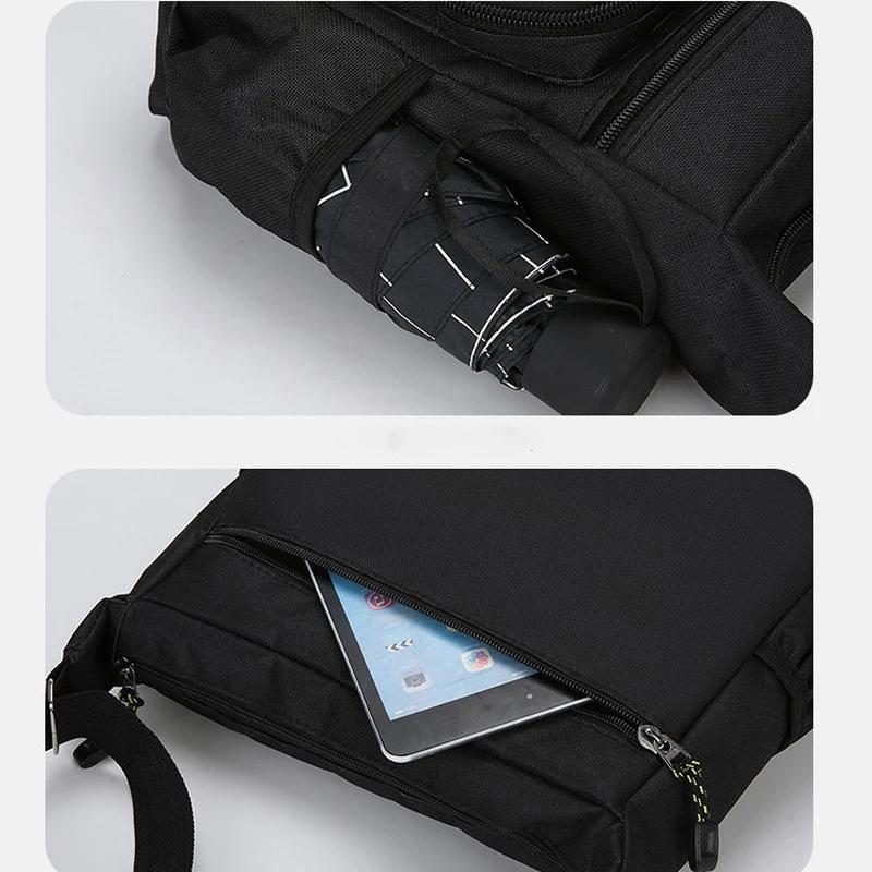 Herren Umhängetasche Einzelne Schultertasche Große Kapazität Aufbewahrungstasche Mode Multi-Taschen Business Umhängetasche