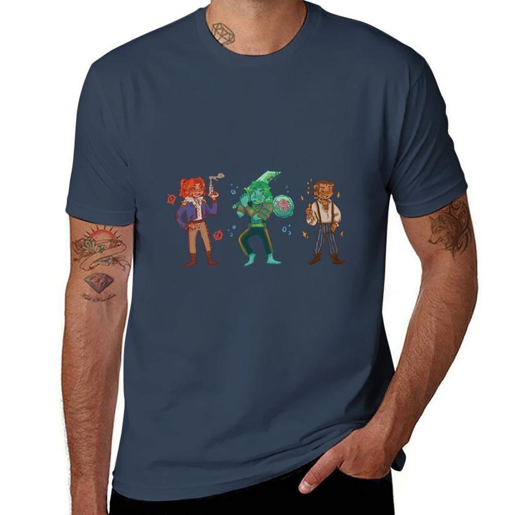 Jrwi Riptide Pirates Sticker Set2png Tshirt Standard Fit Solid Tee Shirt