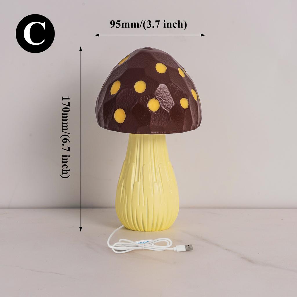 Nordic Mushroom Table Lamp Bedside High-end Ambient Light Decoration Creative Bar Desktop Night Light