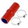 X AUTOHAUX 1 Set Inner Diameter 32mm/1.26" Length 127mm/5.00" Blue Red Car Silicone Hose,