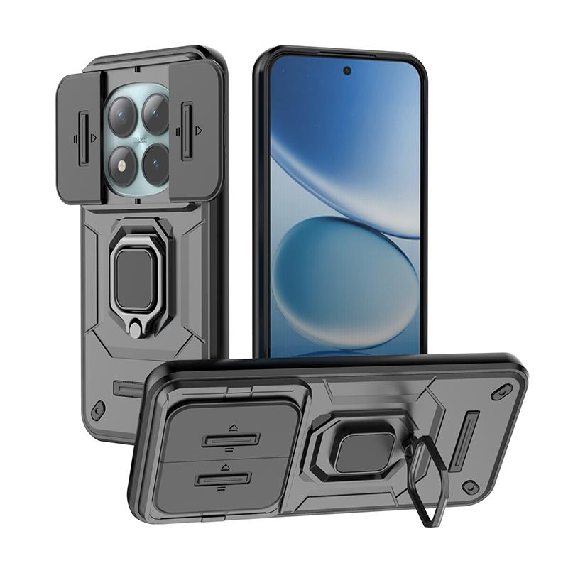 Armor Funda für POCO M8 / M8 Pro 5G Hülle Schiebbarer Kamera-Ringständer Schutz Rückseite Stoßfest Capa