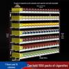 Wall-Mounted Acrylic Cigarette Display with Automatic Pusher