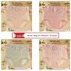 High-Waisted Women's Floral Print Cotton Underwear - Skin-Friendly, Tummy Control, Butt-Lifting, Antibacterial, Nude Feel Triangle Briefs.