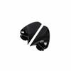 2Pcs For Honda Accord 8th 2008-2016 Glossy Black Rear View Mirror Cover Cap Trim