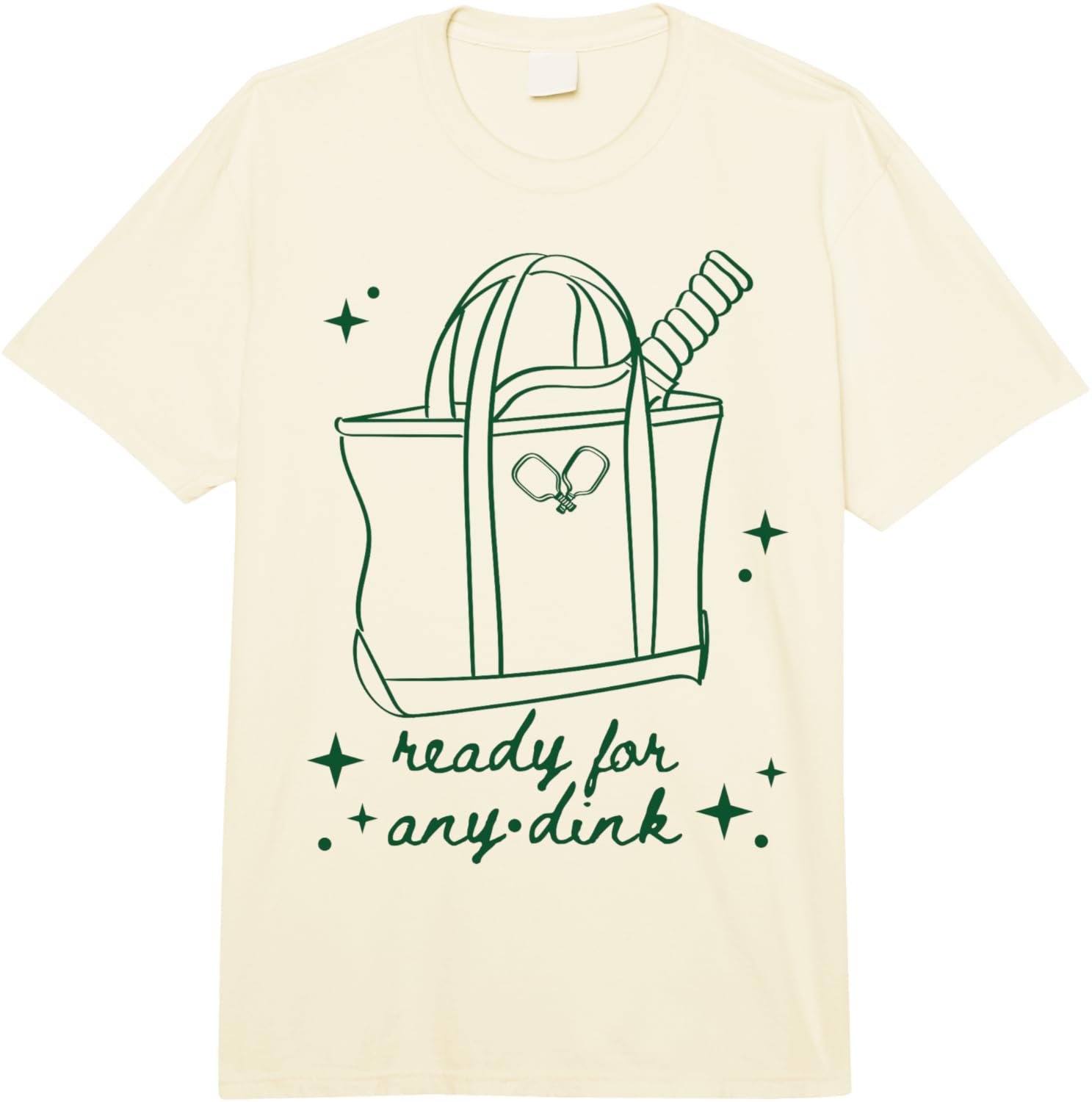 

Ready for Any Dink Pickleball Doodles in Forest Green Comfort Colors Adult Heavyweight Unisex Fashion Loose Cotton T-Shirt 4XL