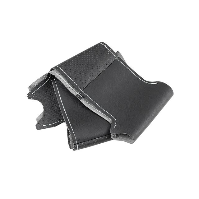 Braid Steering Wheel For Honda Civic 8th MK8 2005 2006 2007 2008 2009 2010 2011 Car Steering Wheel Hand-stitched Leather Cover