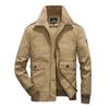 Winter Cotton Padded Men's Plush Thickened Long Outdoor Sports Jacket Warm Coat