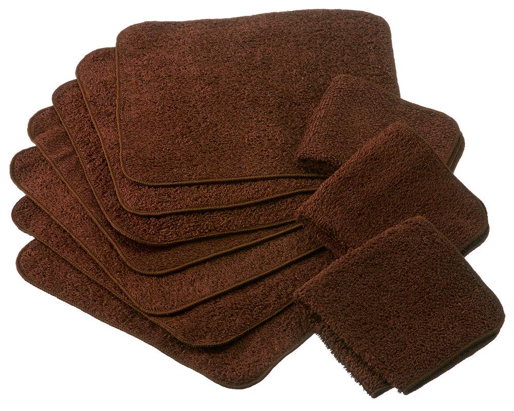 

Hotel Set of Handkerchief Made in Senshu Towels 20 x 20 Brown Handkerchiefs, 10, Towels, Japan, (Approx. cm),