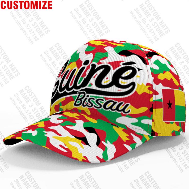 Guinea Bissau Baseball Cap Custom Made Name Number Team Logo Gw Hats Gnb Country Travel Guinee Nation Flags Print Po Headgear