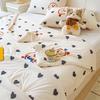 Garden Florals Pattern Quilt Summer Air Conditioning Thin Comforter Cute Rabbit Printed Soft Quilted Quilt for Kids Boys Girls