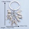 Fish Keychain Zinc Alloy Keyring Fishing Enthusiast Gift For Dad Boyfriend Backpack Car Pendant