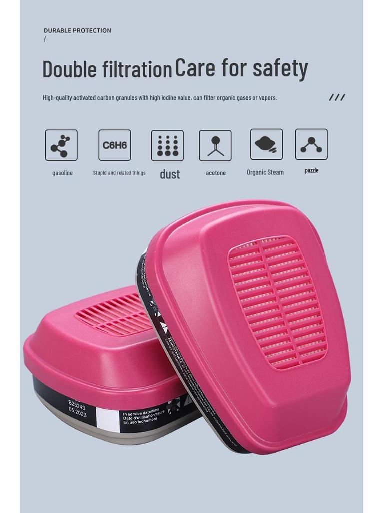 Multipurpose Respirator Mask for Spray Painting, Dust, Chemicals, Pesticides, and Decorating - 6800 Style