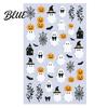 Gothic Nail Stickers Women for Halloween Spooky Ghost Pumpkin Spider Web Bat Long Lasting Decals Thorns Manicure Decal DIY Art Supplies Holiday