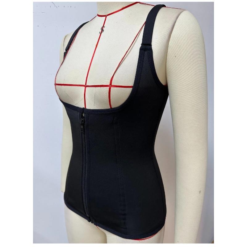 Women High Elastic Waist Trainer Zipper Button Tummy Control Shaping Corset