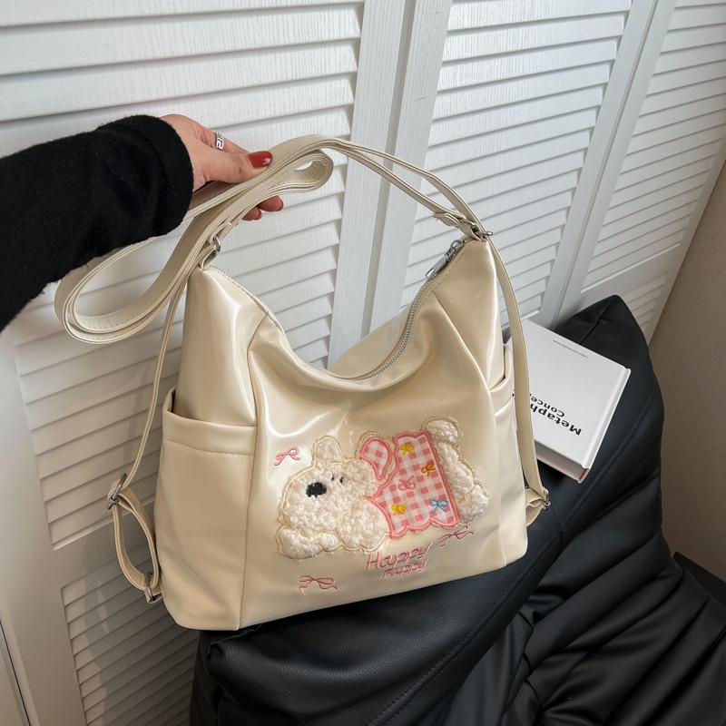 

Модная повседневная наплечная сумка 2025 лето новая версия рюкзака для поездок на работу ins маленькая свежая и милая сумка-тоут 33*13*25 белый