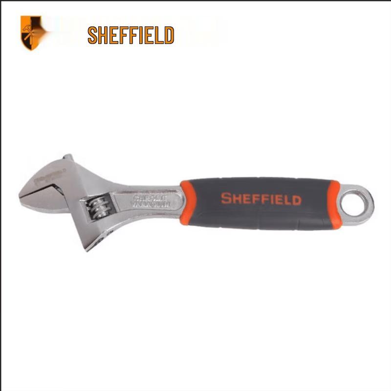 SHEFFIELD 6-inch Chrome Vanadium Steel Adjustable Wrench
