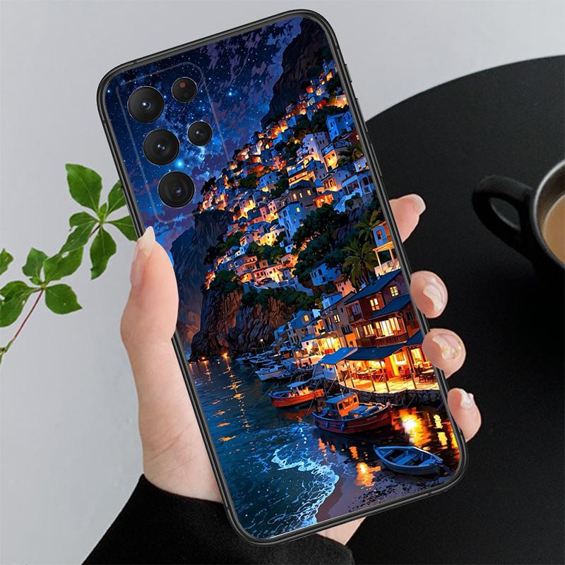 

Phone Case For Samsung A55 A16 A56 A36 A35 A15 A53 A54 A33 A34 A25 A05S A52 A52S A14 A26 A71 Greece Turkey Italy Scenery A35