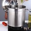 Thickened 201 Stainless Steel Multi-purpose Pot with Lid