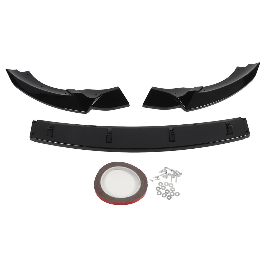 3 Sections Front Bumper Lip Diffuser Sturdy Front Bumper Lip Spoiler Replacement for Benz A?Class
