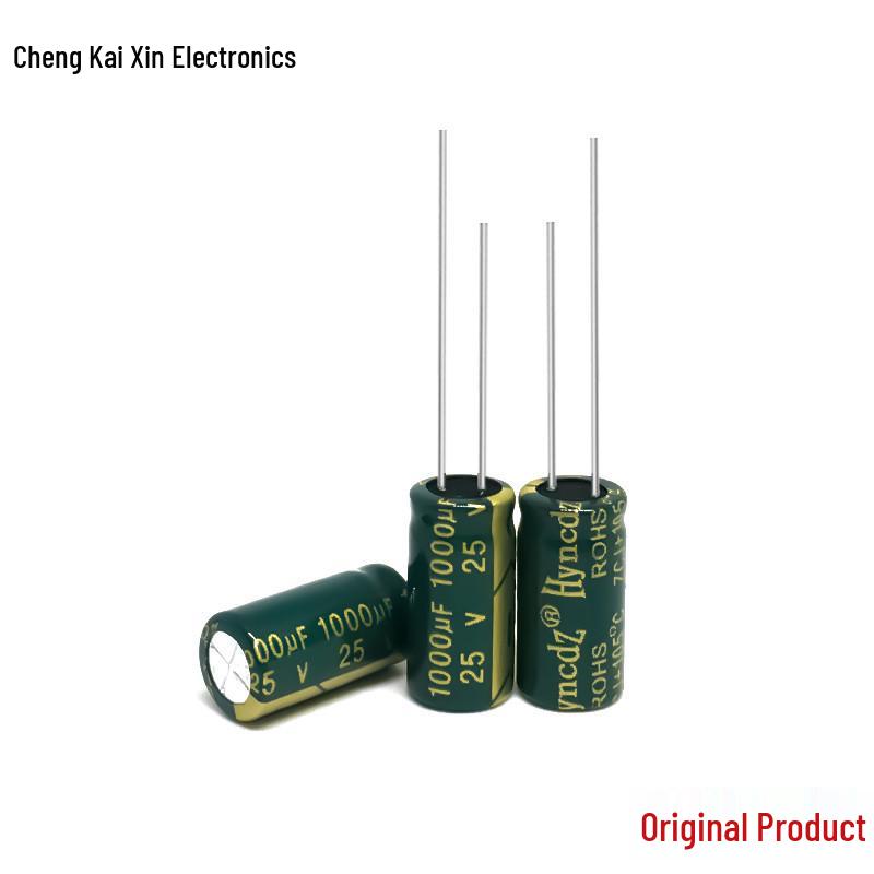 Aluminum Electrolytic Capacitor 25V 1000uF High Frequency Series 8x16 - Genuine, Large Stock Available