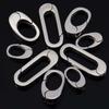 2pcs/1pc No Fade Stainless Steel Spring Lobster Clasp Oval Clasps for Keychain Keyring Carabiner Key Holder DIY Jewelry Making