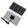 Solarmodul 2W Polysilizium Tragbares Solarladegerät mit Typ-C Handy Taschenlampe Solarmodul