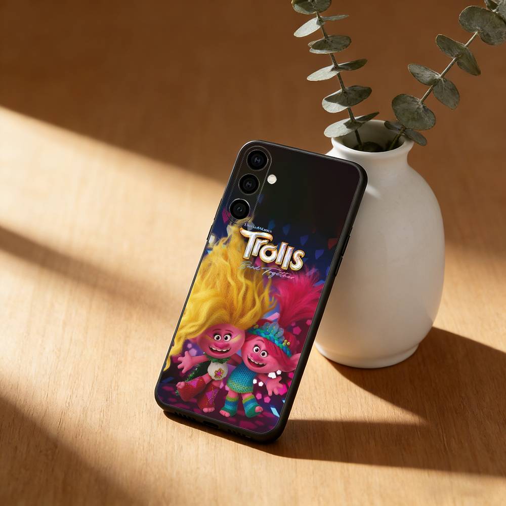 

Cartoon T-Trolls Band T-Together Phone Case For Samsung GalaxyA13,21s,22,31,32,52,53,71,72,73,Soft Black Cover Samsung a72