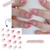 French False Nails Bow Tie Pearl Nail Tips Manicure Press on Nails  Women
