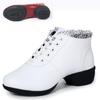 Dance Shoes Woman Ladies Modern Soft Outsole Jazz Sneakers PU Breathable Female Dancing Fitness Sport Casual Shoes