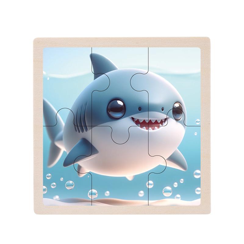 Wooden Educational Jigsaw Puzzle for Toddlers, Ages 1-5