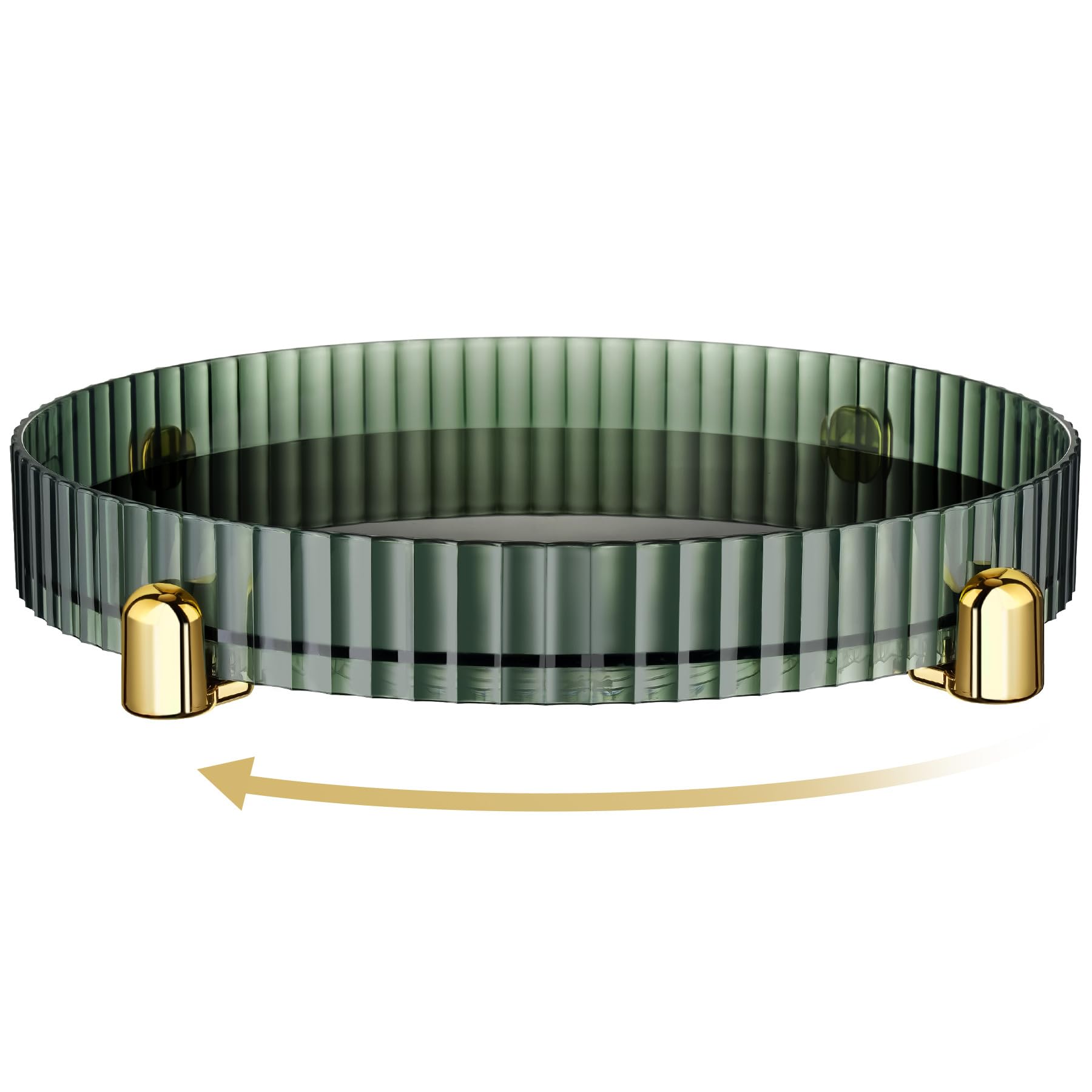 

360° Turntable Organizer Decorative Tray Spinning Storage Holder Perfume Tray for Jewelry Bathroom for Countertop