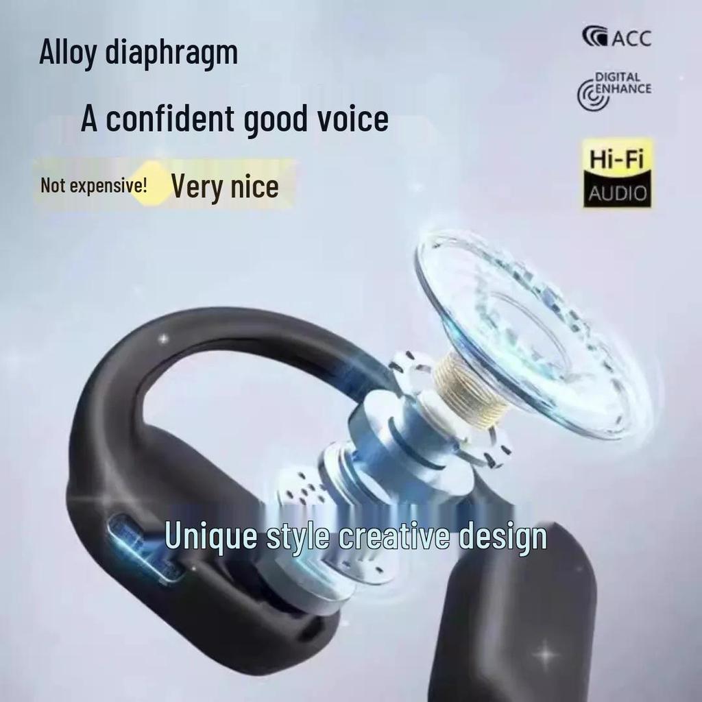 OWS 2025 Bluetooth Over-Ear Wireless Earphones with Long Battery Life & Touch Controls