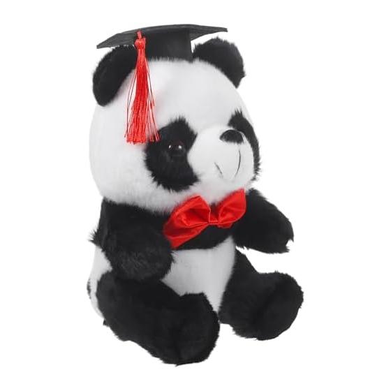 Graduation Panda Stuffed Toy Stuffed Panda with Graduation Cap Graduation Celebration Present Ceremony Panda Panda Academic Cap Commemorative Present