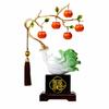 Chinese Cabbage Decoration Feng Shui Statue goldenTrimmed