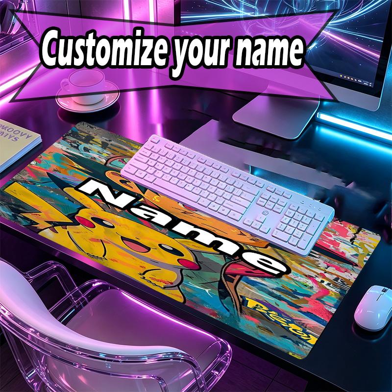 Custom Name Personalized card game Pattern Mousepad, Laptop PC Desk Mat, Decorative Desk Mat for Home Keyboard Pad Gift