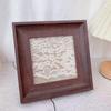 Retro Wood Grain Photo Frame & Nail Display Board for Content Creators