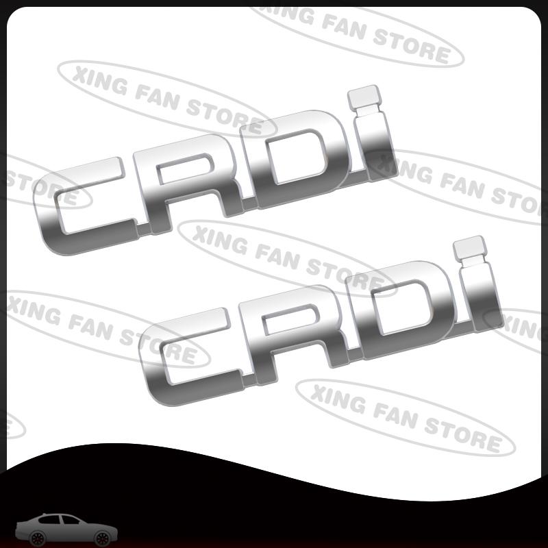 UQQV8 Auto Styling CRDi Emblem Car Rear Trunk Badge Decal Body Sticker For Kia Carnival Ceed Sorento Hyundai Accent Tucson Accessories