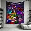 Among Us Custom Name Wall Tapestry Aesthetic Wall Hanging Printed Fabric Blanket Decorative Tapestries for Bedroom Living Room Home Decor