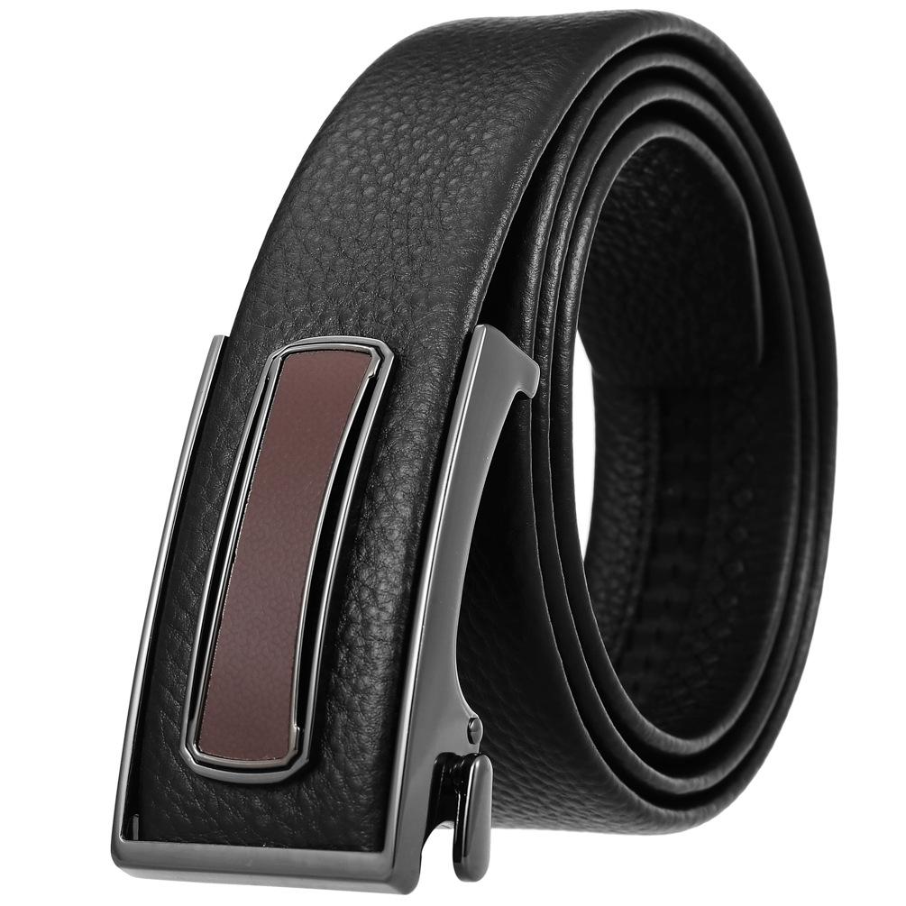 Ceinture tendance en cuir de vachette pleine fleur, boucle intérieure ceinture homme Ly36-23018-5