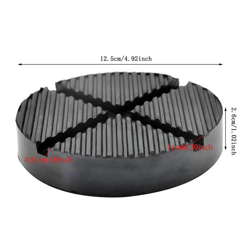 Car Lift Jack Stand Pads Black Rubber Slotted Floor Pad Frame Rail Adapte Auto SUV Van Pickup Lift Rubbers Jack Pads