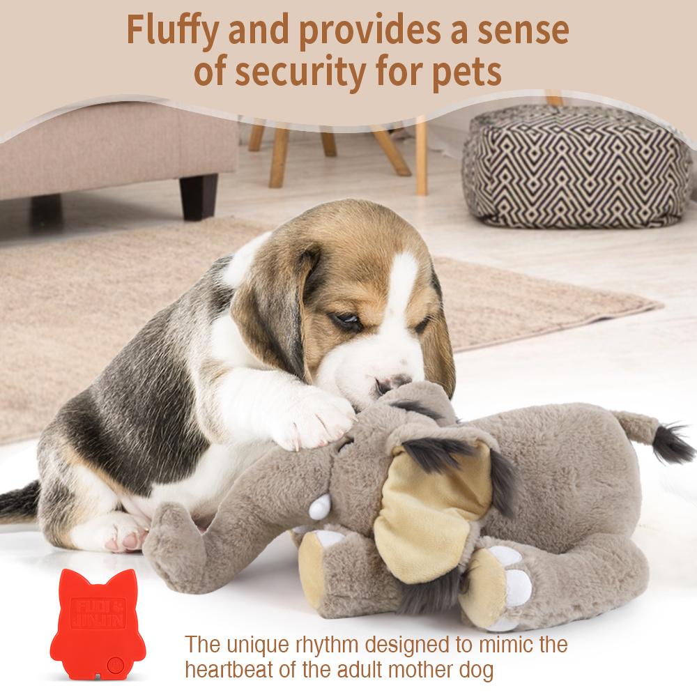 Custom Cartoon Elephant Plush Squeaky Dog Toy Interactive Puppy Toy For Pet Heartbeat Toys Perfect For Holiday Gifts