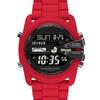 Diesel Men's Master Chief Stainless Steel Quartz Watch, Red Digital, One Size, Master Chief