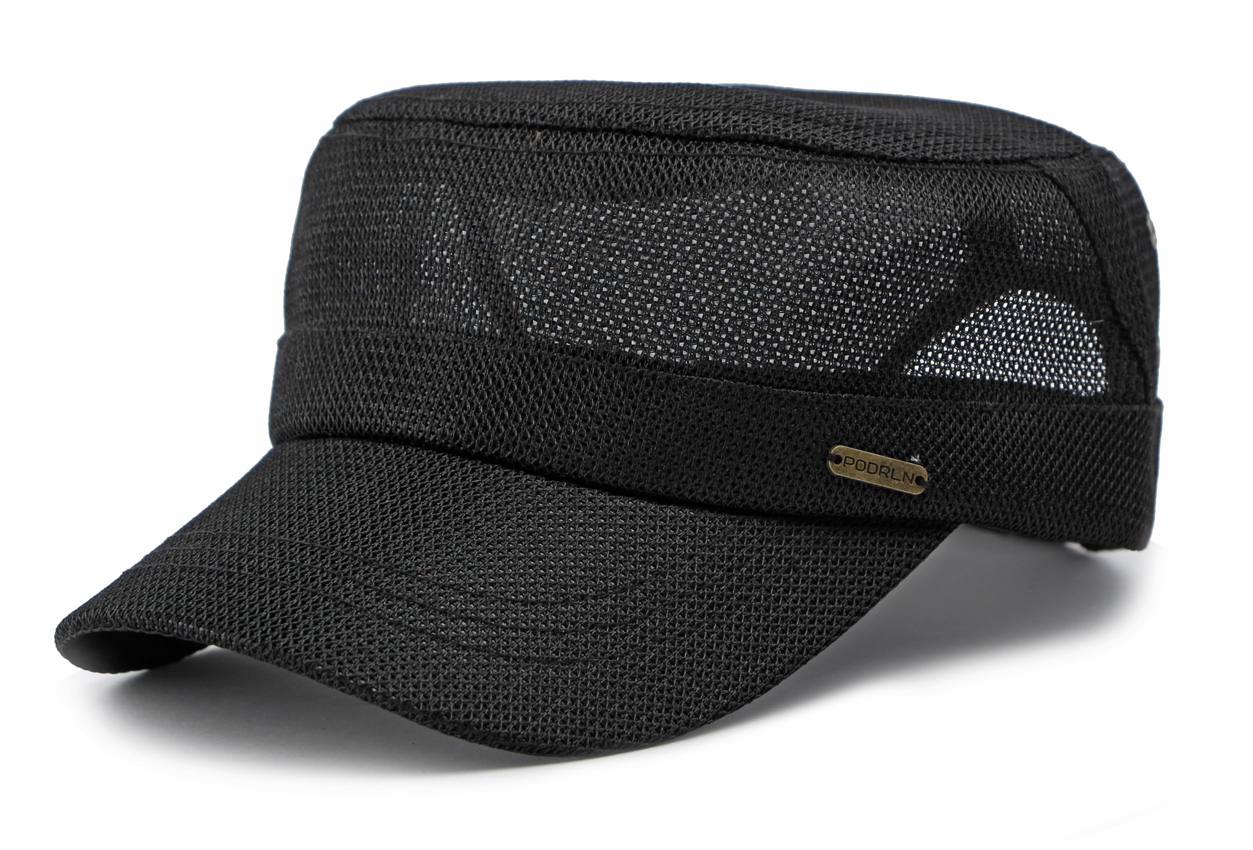 

Lovechic Adjustable Mesh Polyester Work Solid and Fall Men s Cap, Color, Spring, Summer, (Black)