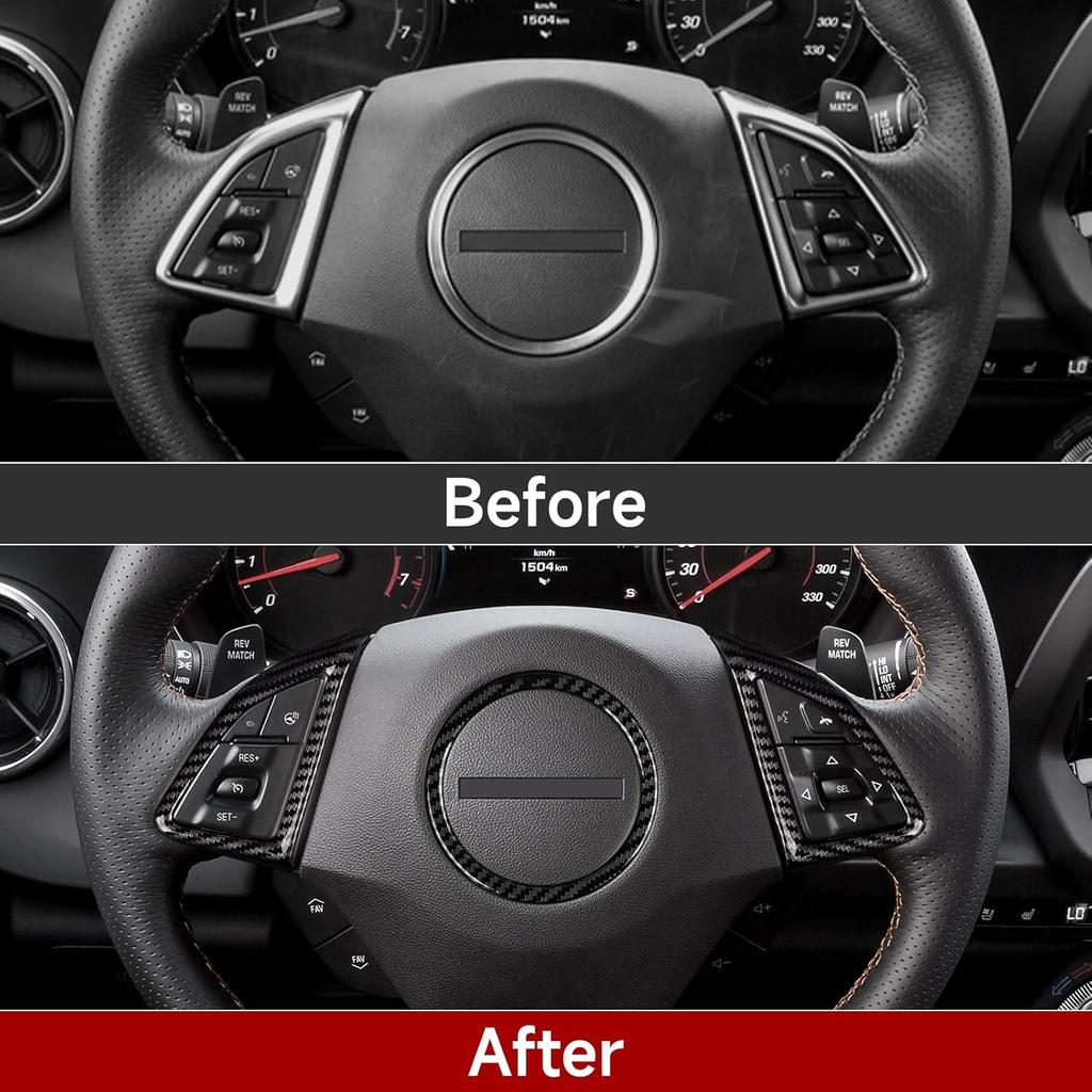 Car Sticker ABS Carbon Fiber Decal Interior Cover Trim for Chevrolet Camaro 2016 2017 2018      2024 Accessories