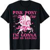 TcSerEinlO Cute Pink Girl Pony Club Im Gonna Keep On Dancing T-Shirt