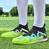 34-45unisex Football Shoes High-top Elastic Sock Mouth Rubber Soft Bottom TF Football Shoes Children Training Football Boots