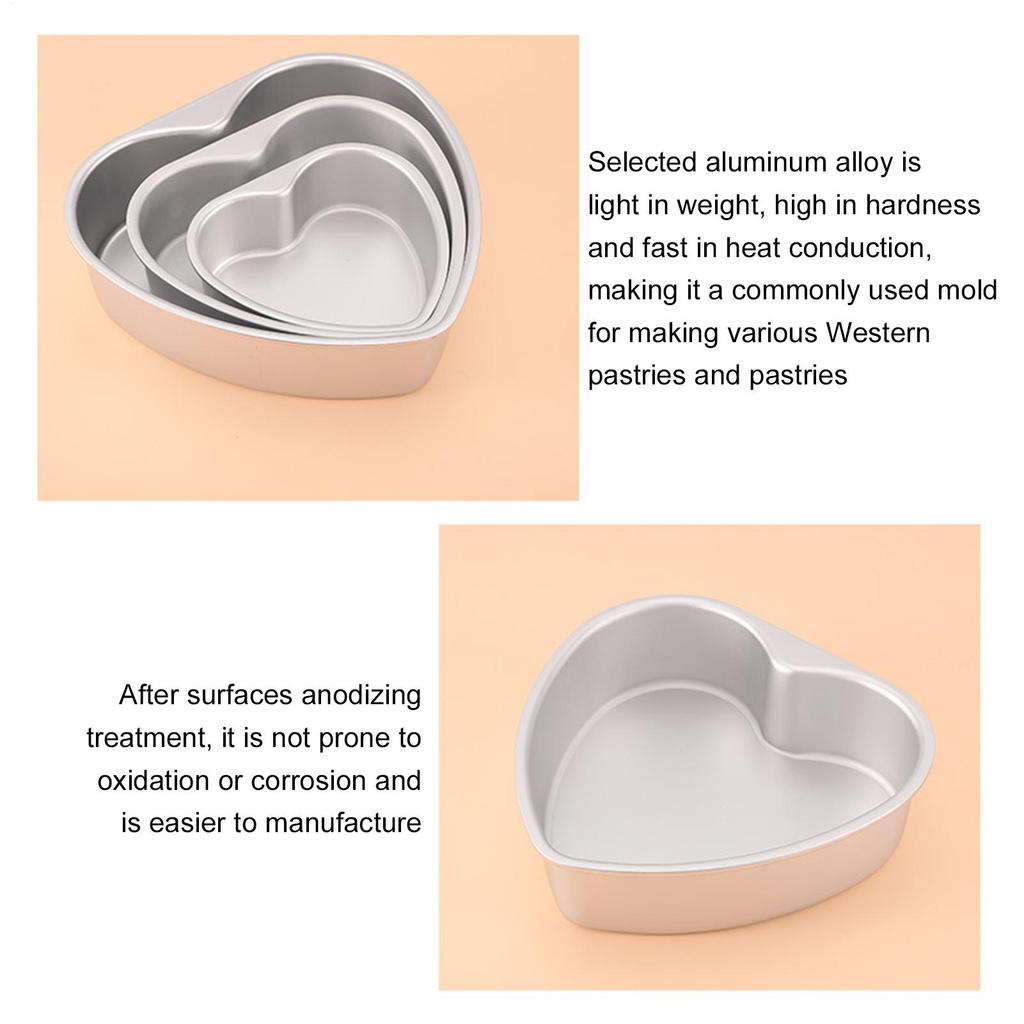 Cake Pan 6/8/10 Inch Heart Shaped Cake Pan Non-Stick Cake Pan Mold For Wedding Birthday Baking Cake Tin Cheesecake Pan Cake Mold